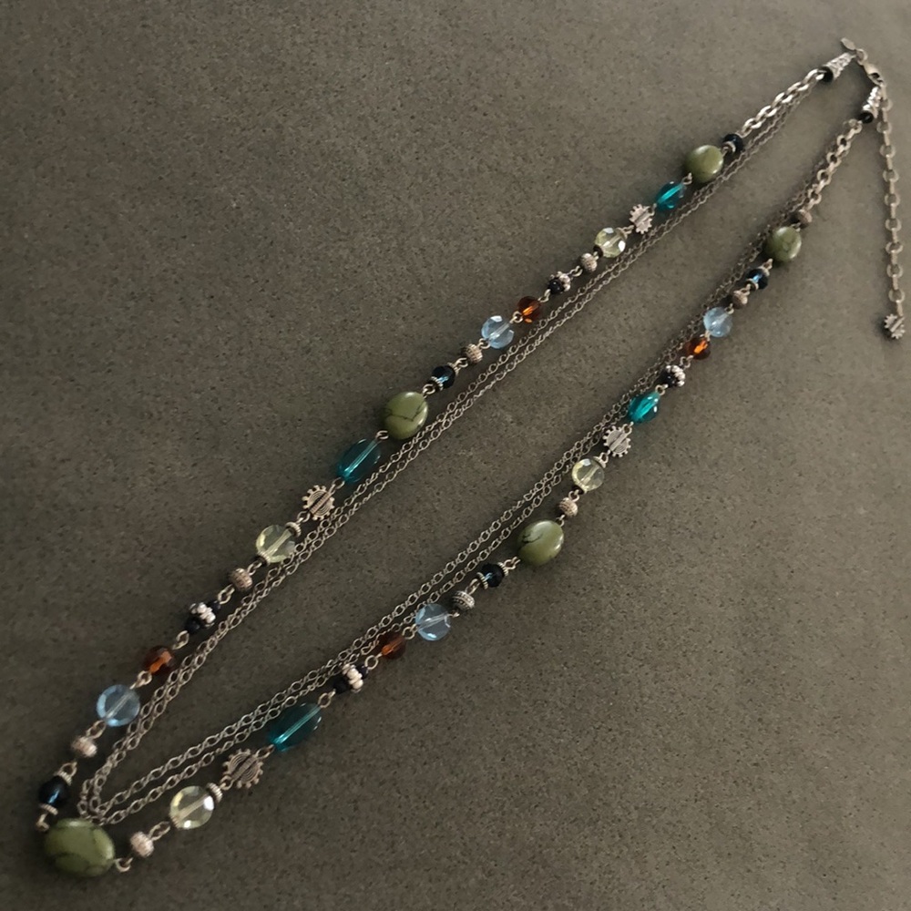 Multicolor Costa Rica Beaded Necklace by Premier Designs